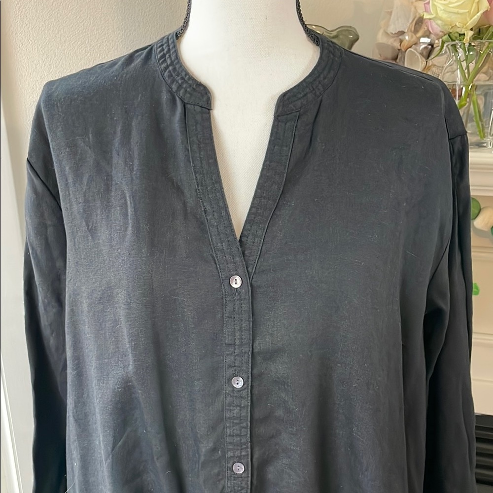 Black Button-Up Tunic - image 2